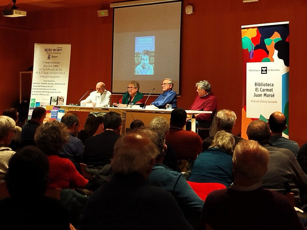 Fotografia de la presentació del llibre «Custodia Moreno Rivero. Una vida de lluita al Carmel».